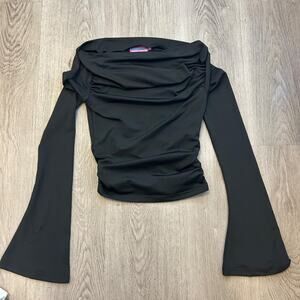 Edikted black xs flare longsleeve